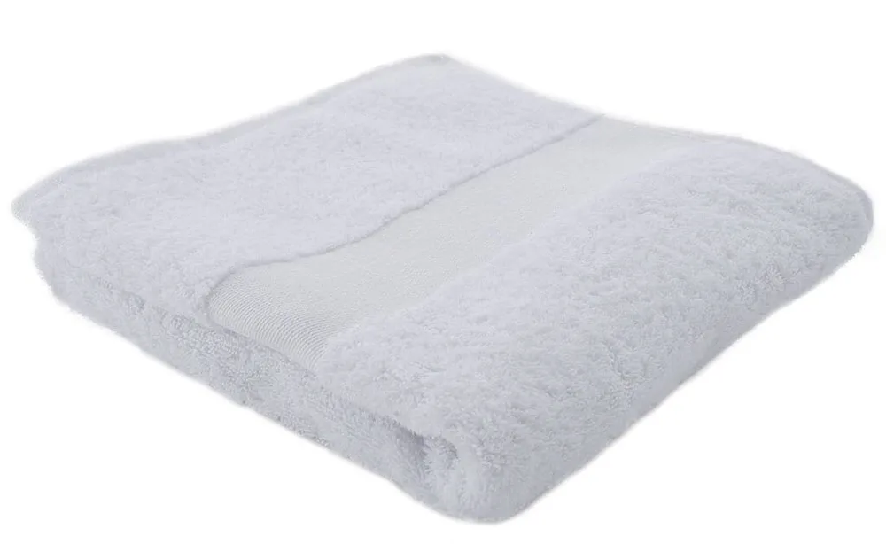 Sophie Muval handdoek 100x50 cm 520 grm² wit white wit - Hidalgo-werbeartikel Sophie Muval handdoek 100x50 cm, 520 gr/m², wit (white) / wit