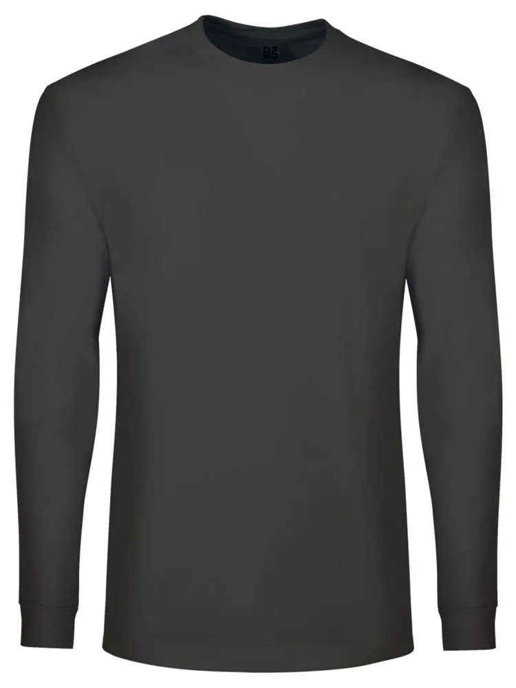 BS Evolution long sleeve t-shirt 160 grm² donkergrijs - Hidalgo BS Evolution long sleeve t-shirt, 160 gr/m², donkergrijs
