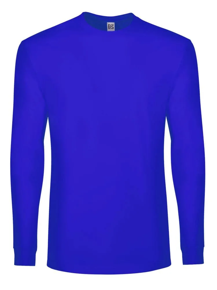 BS Evolution long sleeve t-shirt 160 grm² kobaltblauw - Hidalgo BS Evolution long sleeve t-shirt, 160 gr/m², kobaltblauw