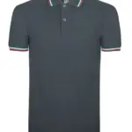 BS Italy polo, 200 gr/m², donkergrijs (pms 7540c)