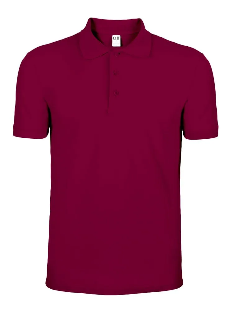 BS Evolution polo 180 grm² bordeaux pms 7428c - Hidalgo BS Evolution polo, 180 gr/m², bordeaux (pms 7428c)