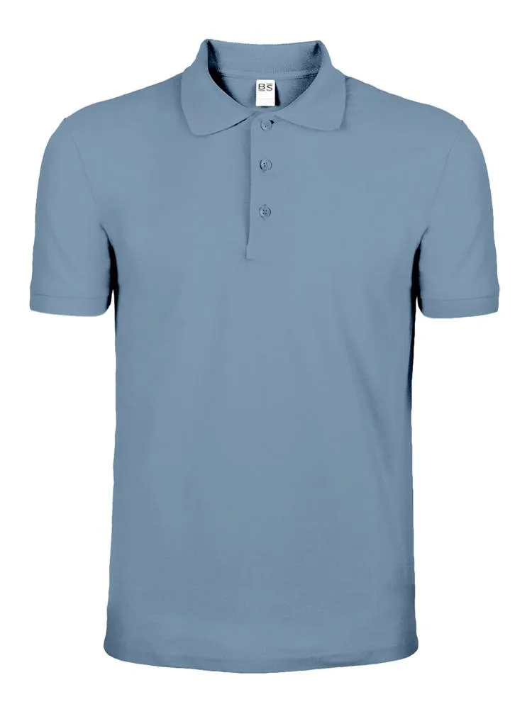 BS Evolution polo 180 grm² middenblauw pms 2157c - Hidalgo BS Evolution polo, 180 gr/m², middenblauw (pms 2157c)