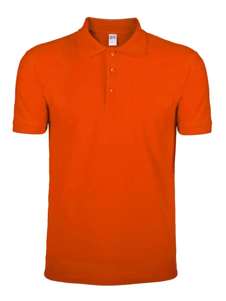 BS Evolution polo 180 grm² oranje pms 1585c - Hidalgo BS Evolution polo, 180 gr/m², oranje (pms 1585c)