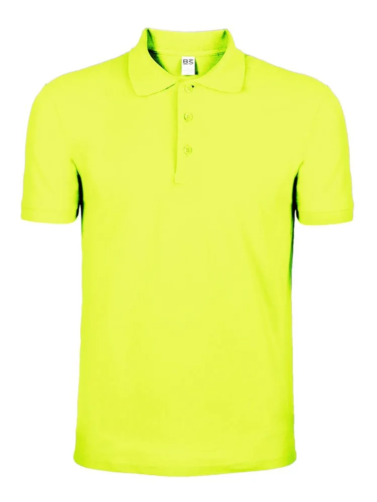 BS Evolution polo 180 grm² safety yellow 13-0630 tn - Hidalgo BS Evolution polo, 180 gr/m², safety yellow (13-0630 tn)