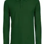 BS Evolution long sleeve polo, 180 gr/m², flessengroen (pms 2411c)