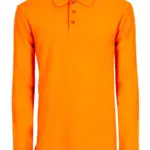 BS Evolution long sleeve polo, 180 gr/m², safety orange (pms 804c)