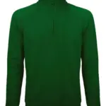BS Sirio half zip sweater, 280 gr/m², flessengroen (pms 2411c)