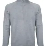 BS Sirio half zip sweater, 280 gr/m², grijs melee (pms cool grey 7c)