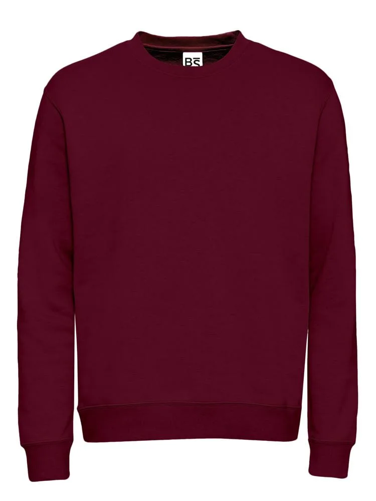 BS Atlas sweater 280 grm² bordeaux pms 7428c - Hidalgo BS Atlas sweater, 280 gr/m², bordeaux (pms 7428c)