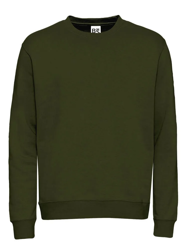 BS Atlas sweater 280 grm² olijfgroen pms 418c - Hidalgo BS Atlas sweater, 280 gr/m², olijfgroen (pms 418c)