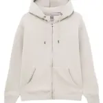 BS Vega full zip hoodie, 280 gr/m², gebroken wit (12-0304 tpg)