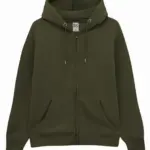 BS Vega full zip hoodie, 280 gr/m², olijfgroen (pms 418c)