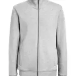 BS Harlem full zip sweater, 280 gr/m², grijs melee (pms cool grey 7c)