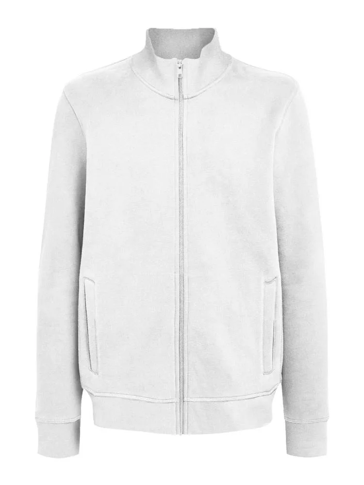BS Harlem full zip sweater 280 grm² wit white - Hidalgo BS Harlem full zip sweater, 280 gr/m², wit (white)