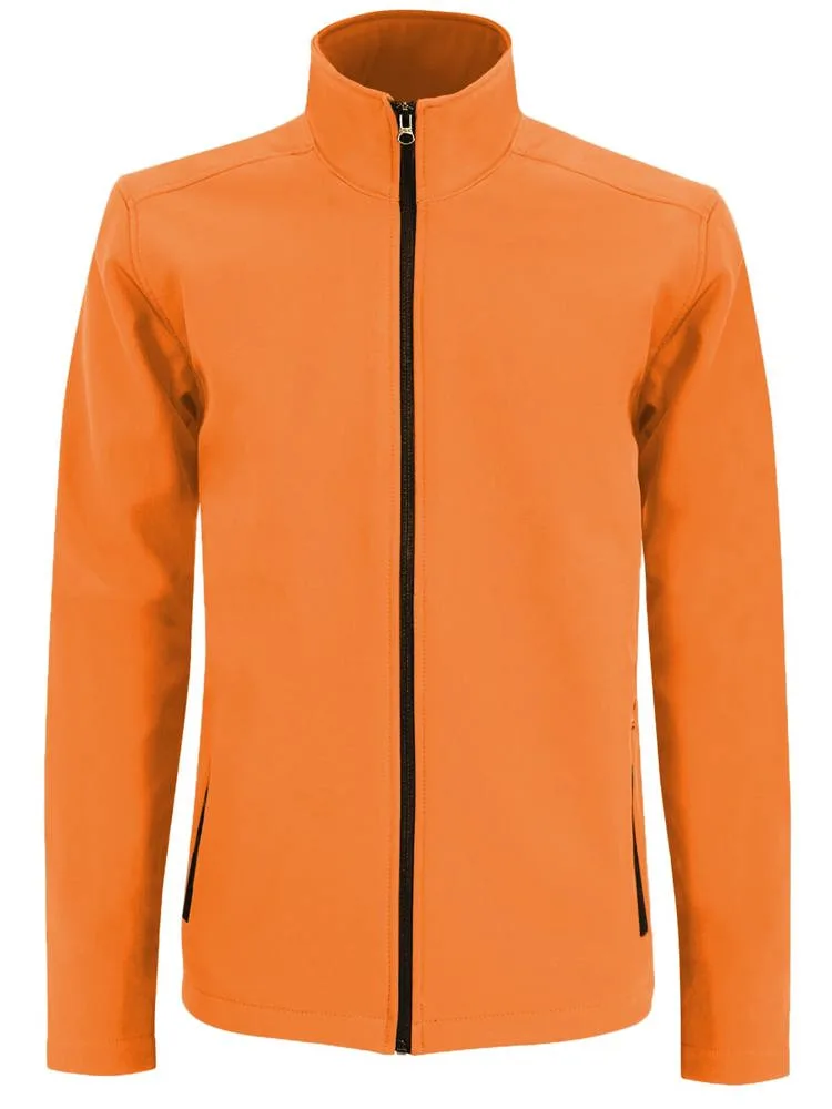 BS Visitor softshell jas 280 grm² oranje pms 1585c - Hidalgo BS Visitor softshell jas, 280 gr/m², oranje (pms 1585c)