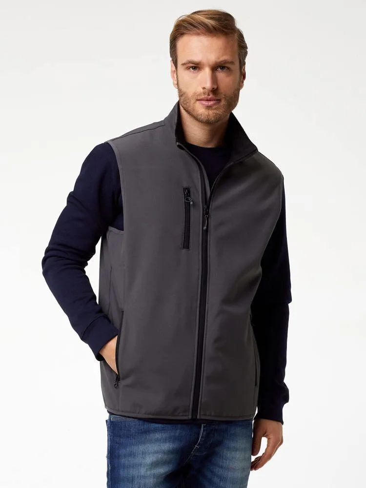 BS Traveller softshell bodywarmer 275 grm² productfoto 2 - Hidalgo BS Traveller softshell bodywarmer, 275 gr/m² — productfoto 2