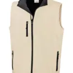 BS Traveller softshell bodywarmer 275 grm² gebroken wit 12-0304 tpg - Hidalgo BS Traveller softshell bodywarmer, 275 gr/m², gebroken wit (12-0304 tpg)