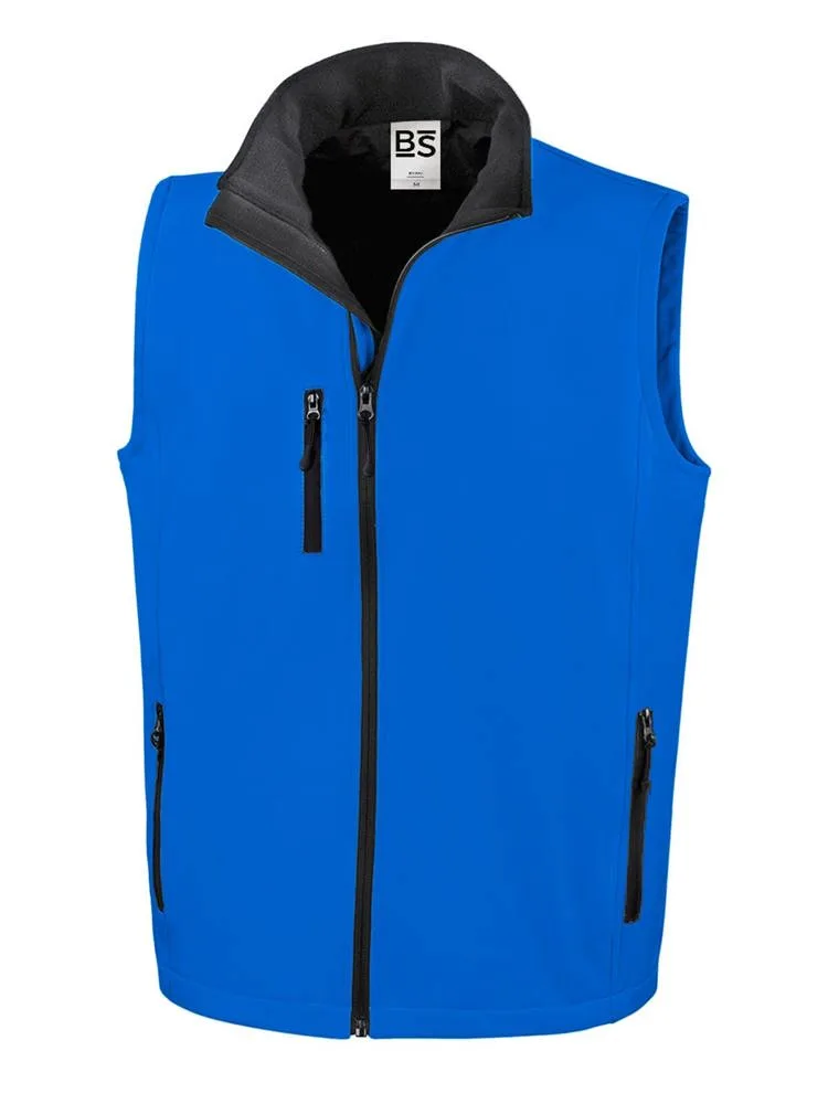 BS Traveller softshell bodywarmer 275 grm² kobaltblauw pms 2145c - Hidalgo BS Traveller softshell bodywarmer, 275 gr/m², kobaltblauw (pms 2145c)