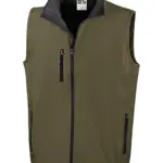 BS Traveller softshell bodywarmer 275 grm² military pms 7771c - Hidalgo BS Traveller softshell bodywarmer, 275 gr/m², military (pms 7771c)