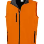 BS Traveller softshell bodywarmer 275 grm² oranje pms 1585c - Hidalgo BS Traveller softshell bodywarmer, 275 gr/m², oranje (pms 1585c)
