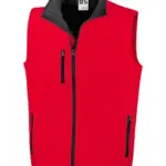BS Traveller softshell bodywarmer 275 grm² rood pms 186c - Hidalgo BS Traveller softshell bodywarmer, 275 gr/m², rood (pms 186c)