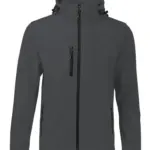 BS Storm softshell jas, 340 gr/m², donkergrijs (pms 7540c)
