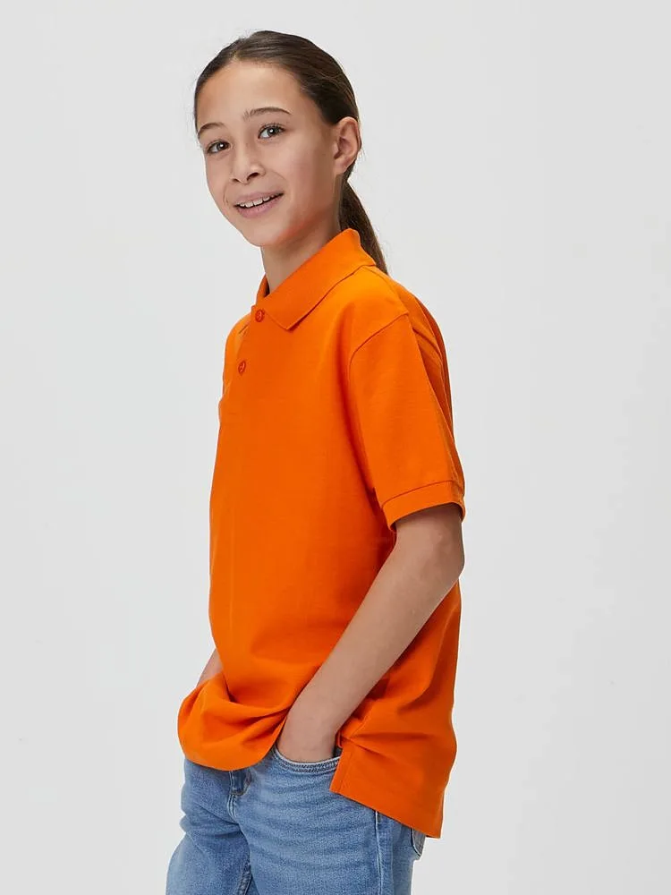 Custom printed kids polo shirt for team events 180g/m². — product photo 17