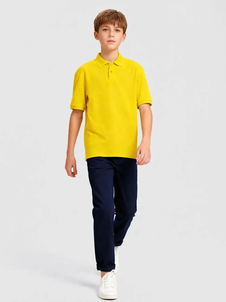 Custom printed kids polo shirt for team events 180g/m². — product photo 20