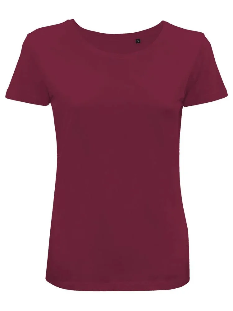 BS Moon dames t-shirt 150 grm² bordeaux - Hidalgo BS Moon dames t-shirt, 150 gr/m², bordeaux