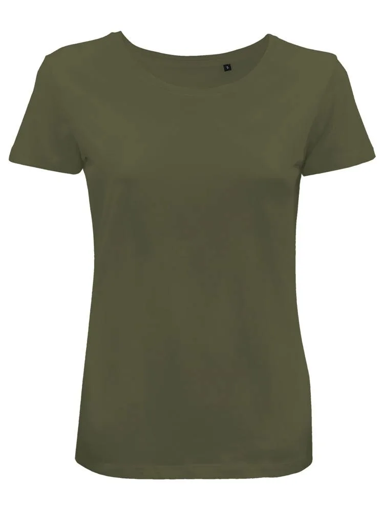 BS Moon dames t-shirt 150 grm² earthy green - Hidalgo BS Moon dames t-shirt, 150 gr/m², earthy green