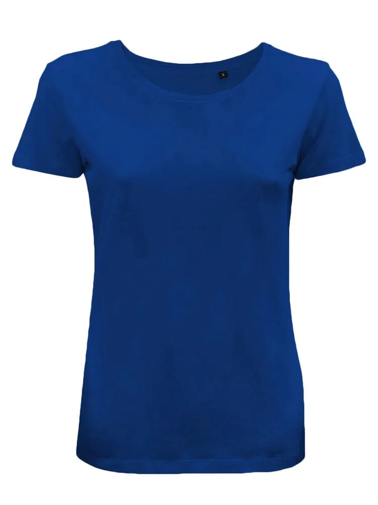 BS Moon dames t-shirt 150 grm² kobaltblauw - Hidalgo BS Moon dames t-shirt, 150 gr/m², kobaltblauw