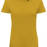 BS Moon dames t-shirt 150 grm² mosterdgeel - Hidalgo BS Moon dames t-shirt, 150 gr/m², mosterdgeel