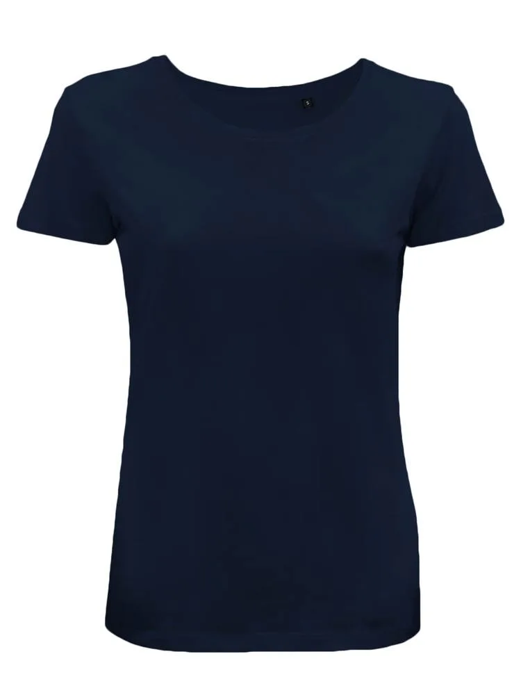 BS Moon dames t-shirt 150 grm² navy - Hidalgo BS Moon dames t-shirt, 150 gr/m², navy