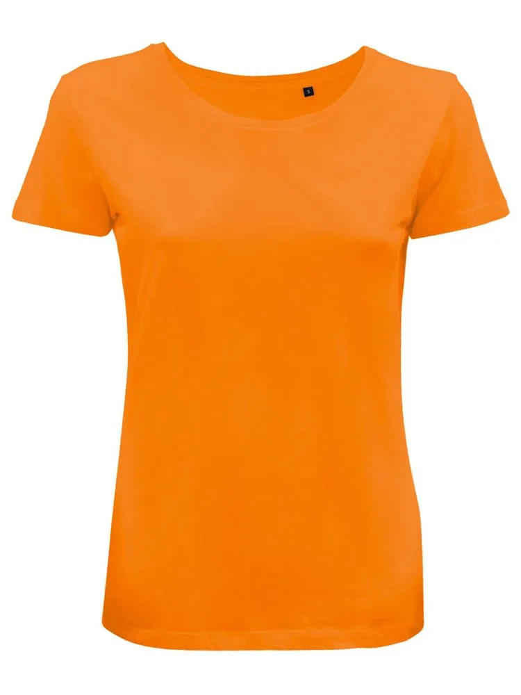 BS Moon dames t-shirt 150 grm² oranje - Hidalgo BS Moon dames t-shirt, 150 gr/m², oranje