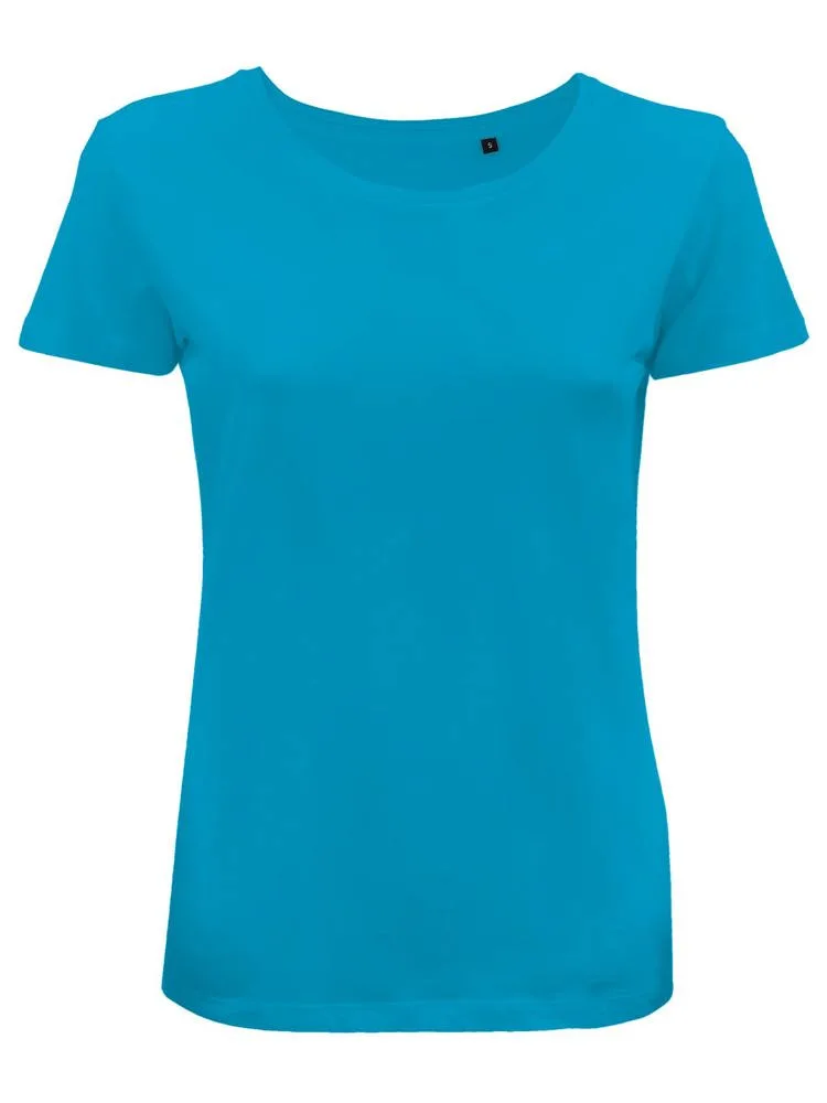 BS Moon dames t-shirt 150 grm² turquoise - Hidalgo BS Moon dames t-shirt, 150 gr/m², turquoise