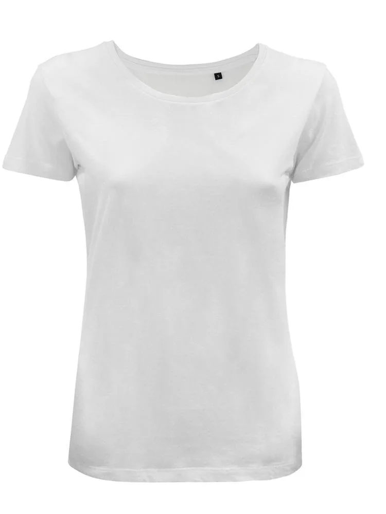 BS Moon dames t-shirt 150 grm² wit - Hidalgo BS Moon dames t-shirt, 150 gr/m², wit