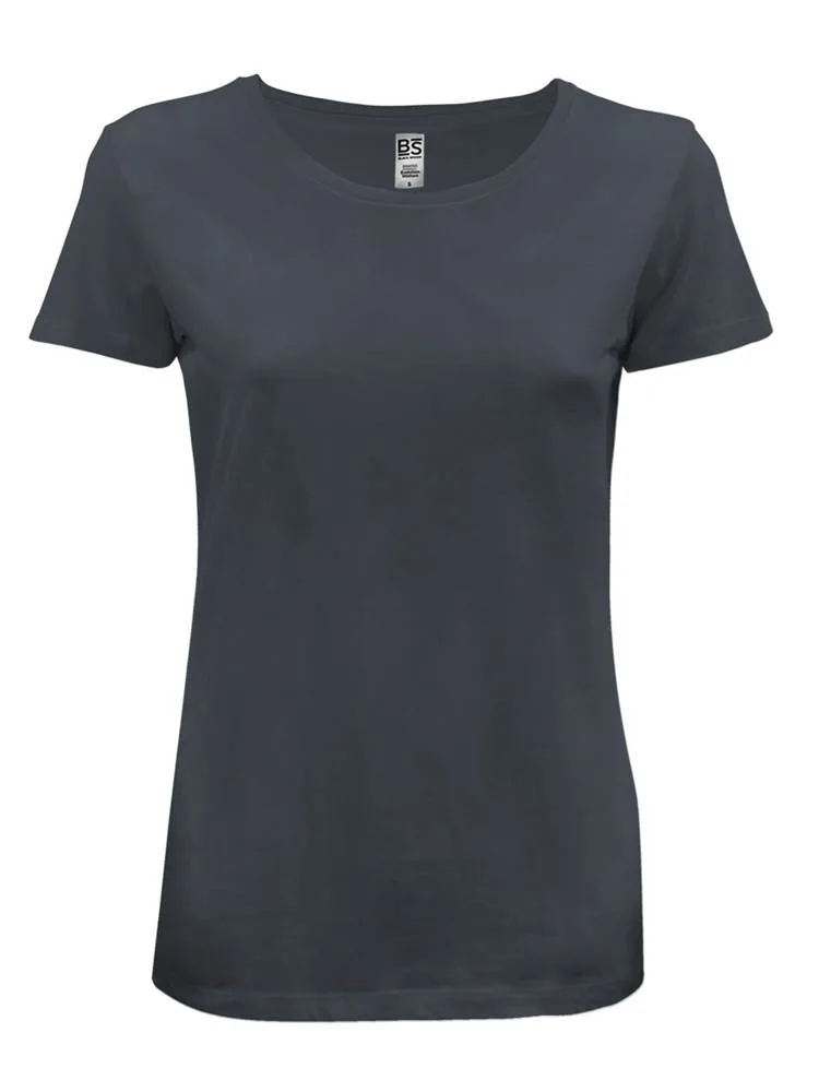 BS Evolution dames t-shirt 150 grm² donkergrijs - Hidalgo BS Evolution dames t-shirt, 150 gr/m², donkergrijs