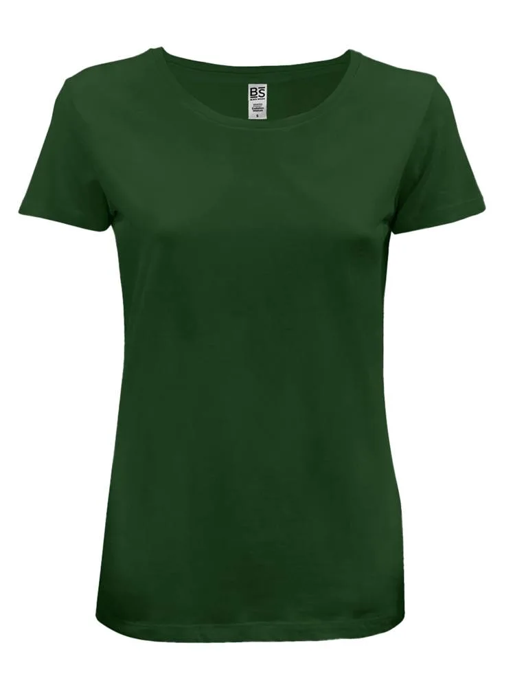 BS Evolution dames t-shirt 150 grm² flessengroen - Hidalgo BS Evolution dames t-shirt, 150 gr/m², flessengroen