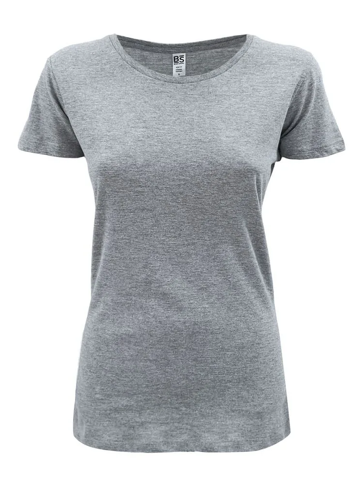BS Evolution dames t-shirt 150 grm² grijs melee - Hidalgo BS Evolution dames t-shirt, 150 gr/m², grijs melee