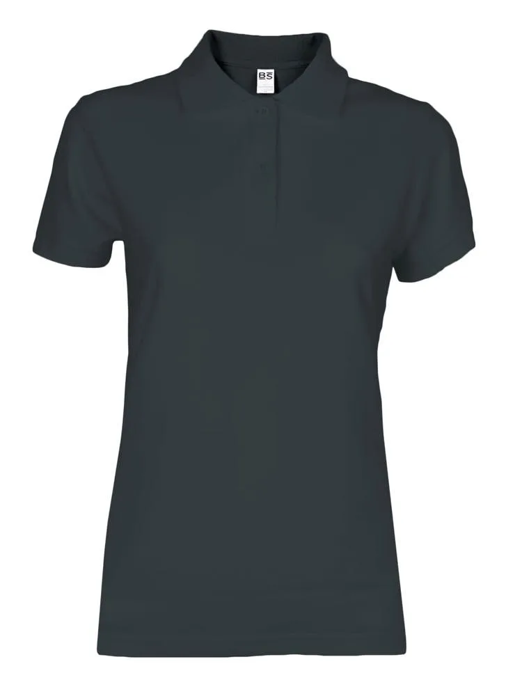 BS Evolution dames polo 180 grm² donkergrijs pms 7540c - Hidalgo BS Evolution dames polo, 180 gr/m², donkergrijs (pms 7540c)