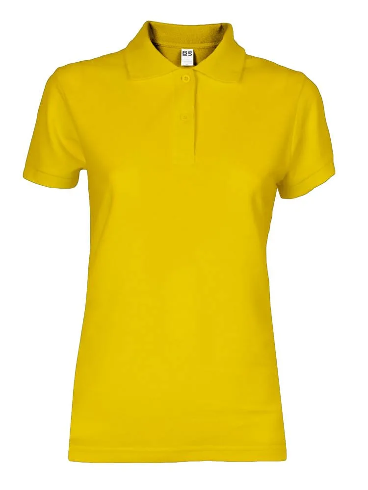 BS Evolution dames polo 180 grm² goud pms 114c - Hidalgo BS Evolution dames polo, 180 gr/m², goud (pms 114c)