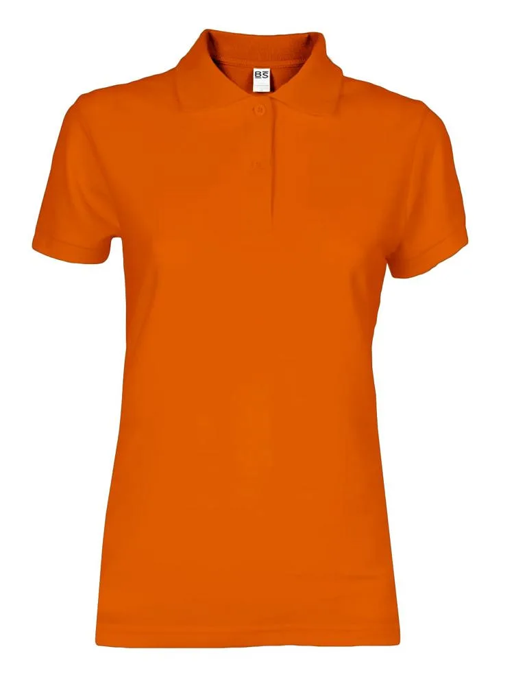 BS Evolution dames polo 180 grm² oranje pms 1585c - Hidalgo BS Evolution dames polo, 180 gr/m², oranje (pms 1585c)