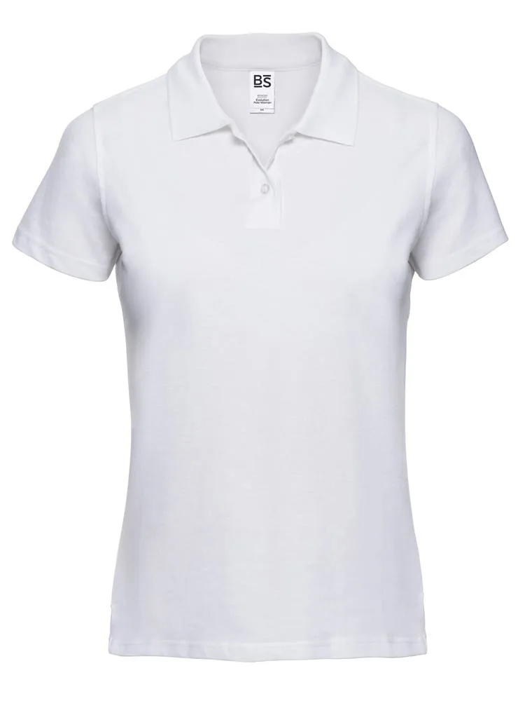 BS Evolution dames polo 180 grm² wit white - Hidalgo BS Evolution dames polo, 180 gr/m², wit (white)