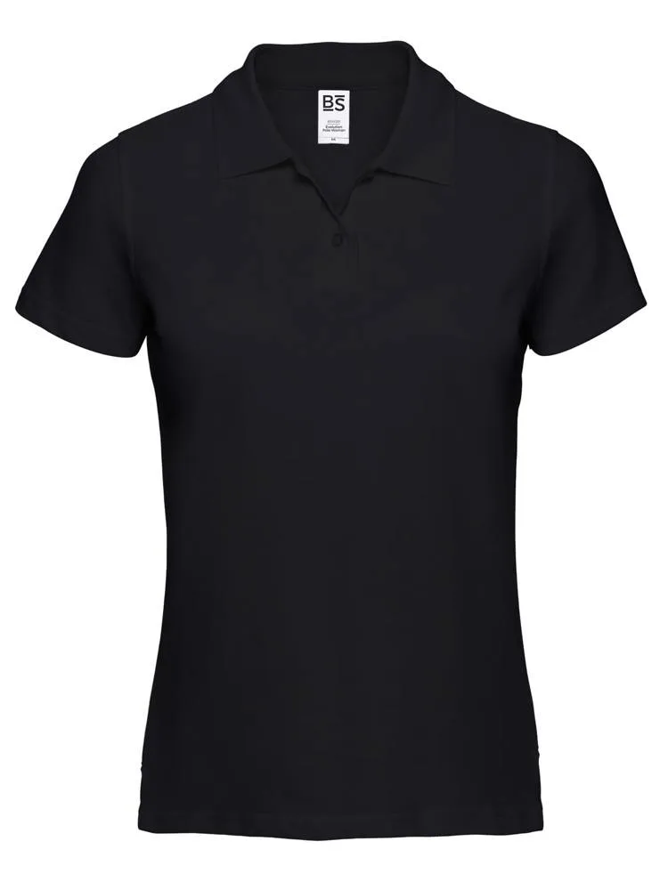 BS Evolution dames polo 180 grm² zwart black - Hidalgo BS Evolution dames polo, 180 gr/m², zwart (black)