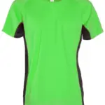SP Air sportshirt 140 grm² fluo groenzwart - Sport Shirt ontwerpen SP Air sportshirt, 140 gr/m², fluo groen/zwart