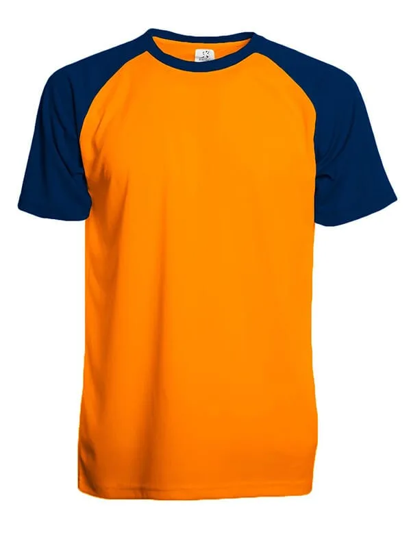 SP Trail sportshirt 140 grm² fluo oranjenavy - Sport Shirt ontwerpen SP Trail sportshirt, 140 gr/m², fluo oranje/navy