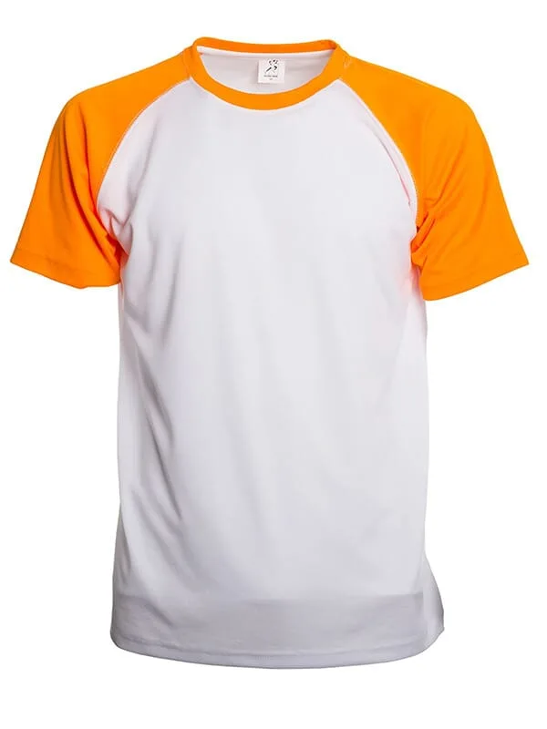SP Trail sportshirt 140 grm² witfluo orange - Sport Shirt ontwerpen SP Trail sportshirt, 140 gr/m², wit/fluo orange