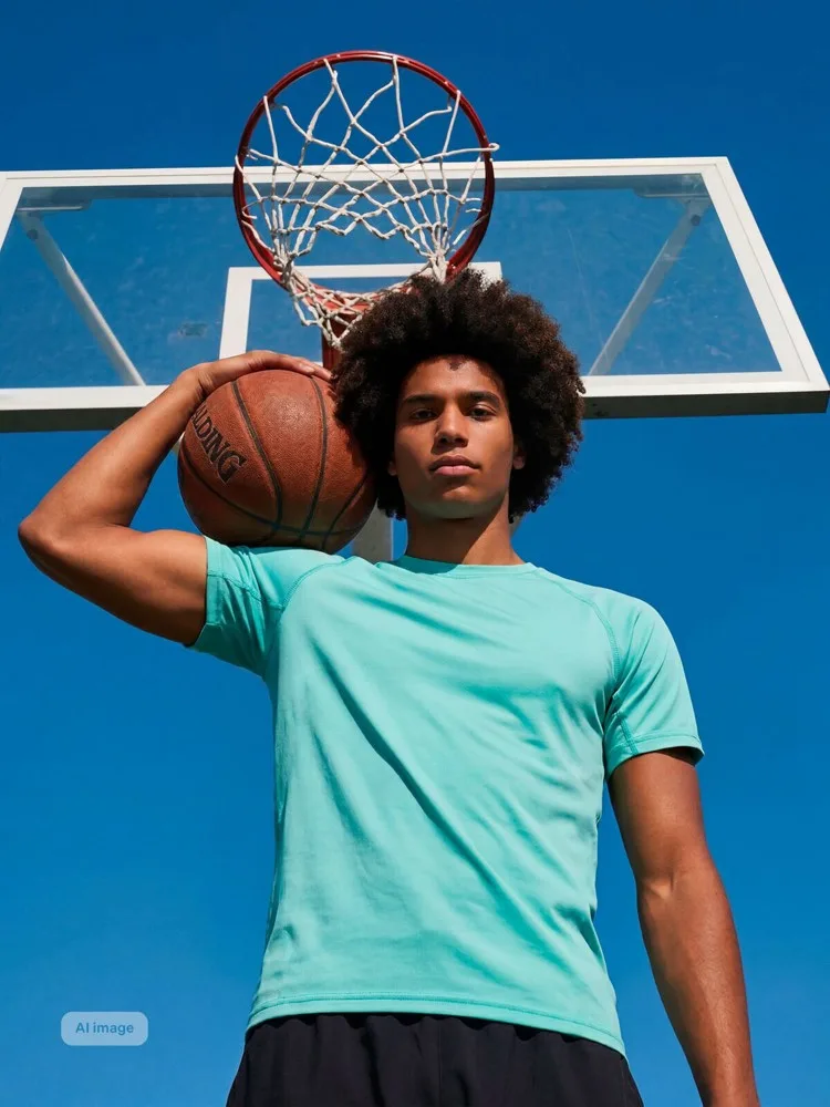 Sportshirt bedrucken SP Pulse atmungsaktiv Waffelstruktur — Produktfoto 2