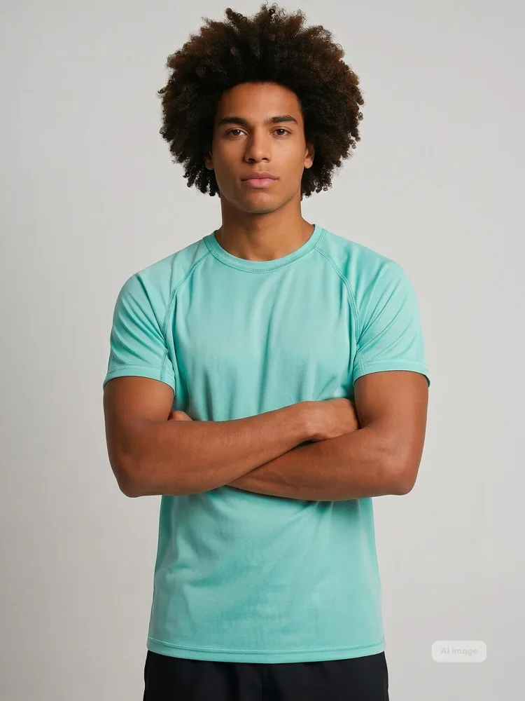 Sportshirt bedrucken SP Pulse atmungsaktiv Waffelstruktur — Produktfoto 19