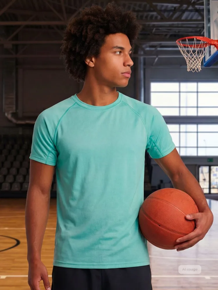 Sportshirt bedrucken SP Pulse atmungsaktiv Waffelstruktur — Produktfoto 21